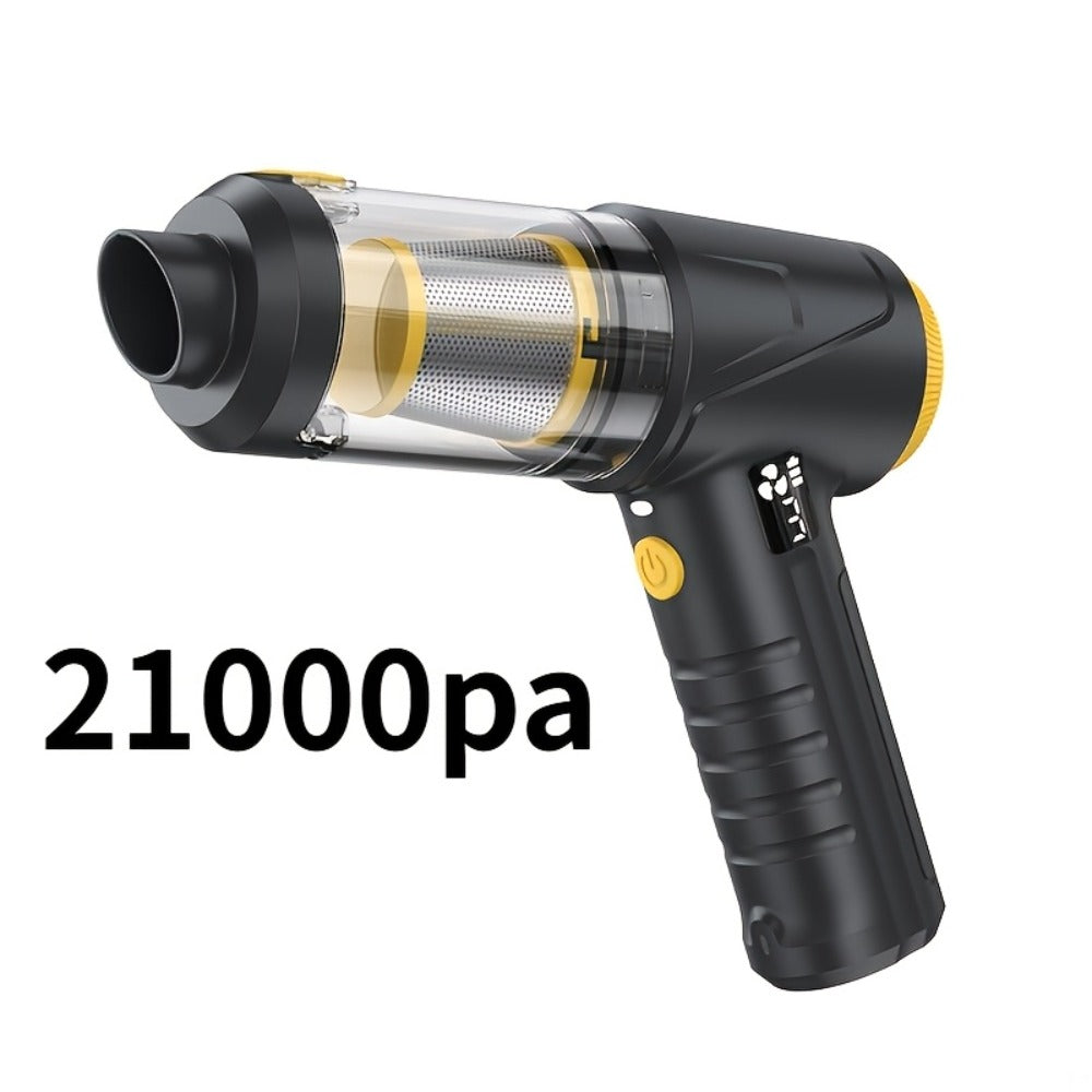 Car Vacuum Cordless 21000Pa Powerful Handheld Wireless 6000mAh USB Rechargeable with Attachments for Car Home Office Pet Hair Deep Cleaning