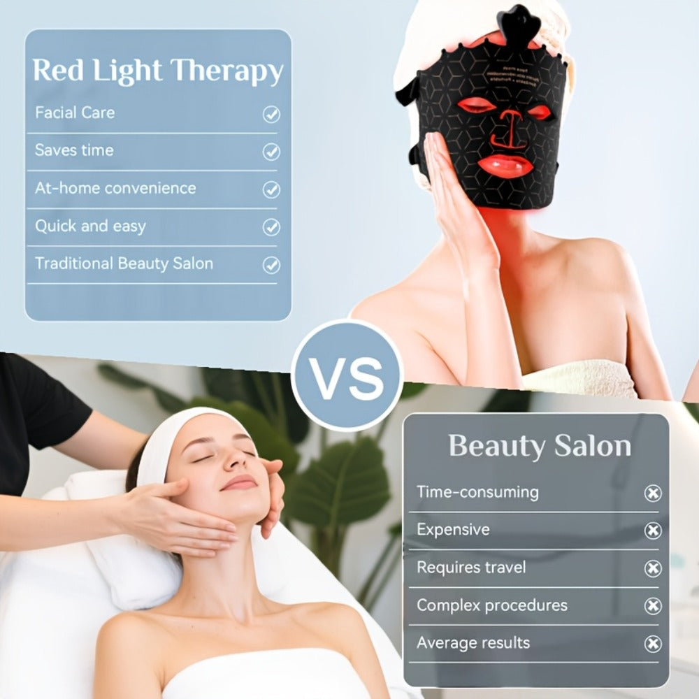 Red Light Therapy Face Mask 7 Color LED ¨C FDA Cleared Silicone Mask for Anti-Aging, Wrinkles, Acne & Skin Whitening, Eye Protection, USB Rechargeable