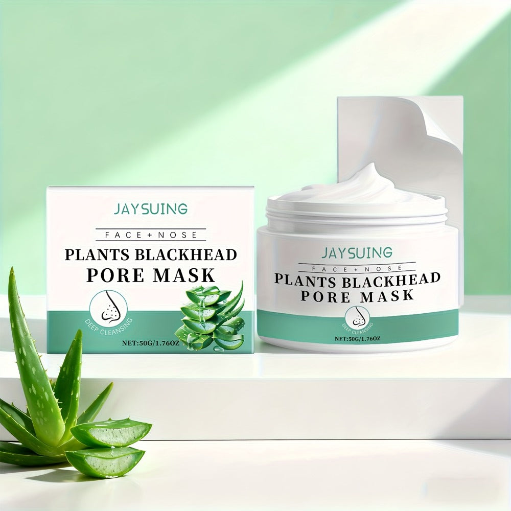Blackhead Peel-Off Nose Mask 50g with Hyaluronic Acid, Salicylic Acid & Aloe Essence ¨C Deep Pore Cleansing Strips for Smooth Skin, Daily Use