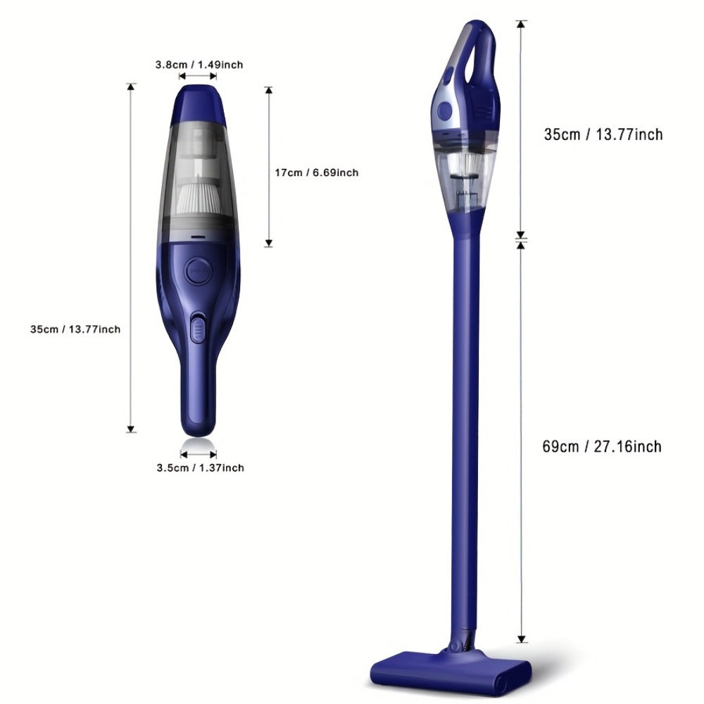 High Power Cordless Vacuum Cleaner for Carpet, Pet Hair & Hard Floors - Wireless Lightweight Household Vacuum with Strong Suction for Home, Car, RV & Kitchen, Ultra-Light Deep Cleaning, Multiple Colors