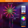 LED Fireworks Light Strip RGB Color Changing - Smart Ambient Light Bar with Infrared Remote Control & Music Sync, 16 Million Colors for Bar, Party, Christmas, Halloween & Home Room Decoration