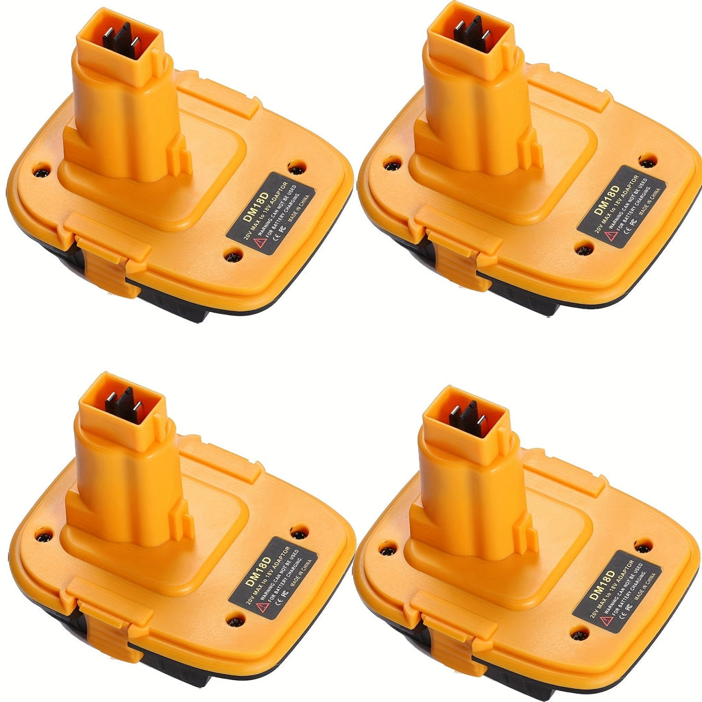 DM18D Battery Adapter for DeWalt 18V XRP NiCad NiMh Cordless Tools Compatible with DeWalt 20V Li-ion or MK 18V Red Tools Li-ion Replaces DeWalt 18V Battery 2 Pack or 4 Pack Adapter Only