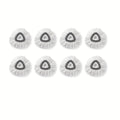 Microfiber Spin Mop Replacement Heads 8 Pack, 360¡ã Universal Mop Refills for Standard Spin Mop Buckets, Machine Washable Reusable Mop Pads for Hardwood, Tile, Laminate & Marble Floors ¨C Round & Triangle