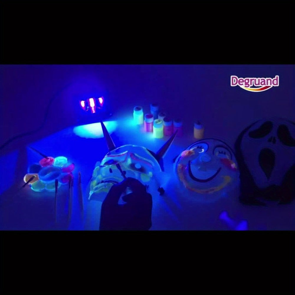 UV Black Light 10W LED Blacklight Flood Light IP44 Waterproof - 21 LEDs 385-400nm Covers 100 Sq Ft, 180¡ã Adjustable Bracket, Plug-In for Glow Party Halloween Bedroom Neon Poster Body Paint Decoration