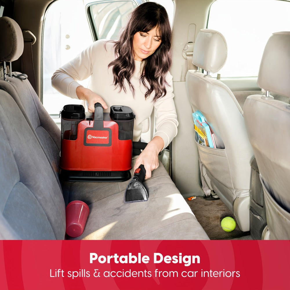 Portable Carpet Spot Cleaner Machine 15Kpa Suction Upholstery Stain Remover with Versatile Tools for Pet Hair Area Rug Couch Sofa