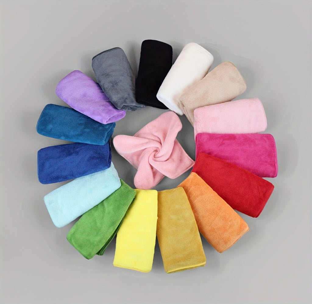 Coral Velvet Bath Towel Set 18pcs ¨C 4 Bath Towels 4 Hand Towels 10 Washcloths Hotel Quality Soft Absorbent