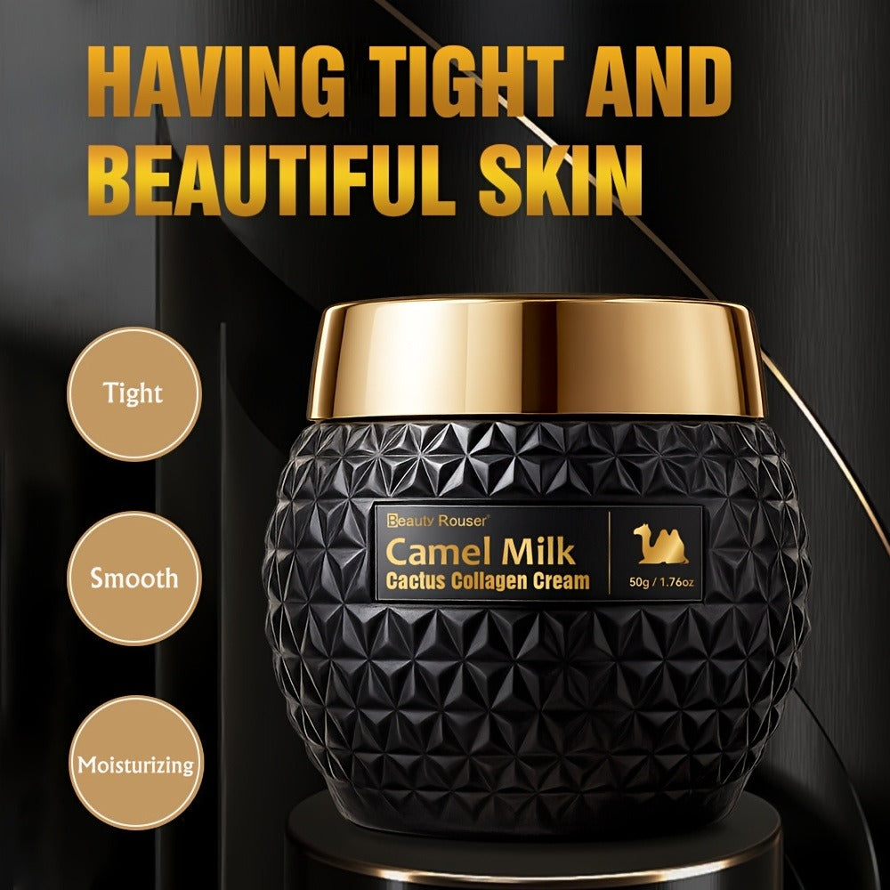 Camel Milk Cactus Collagen Face Cream 50g Hydrating Firming Moisturizer with Retinol Hyaluronic Acid Vitamin E Day Night Skincare All Skin Types