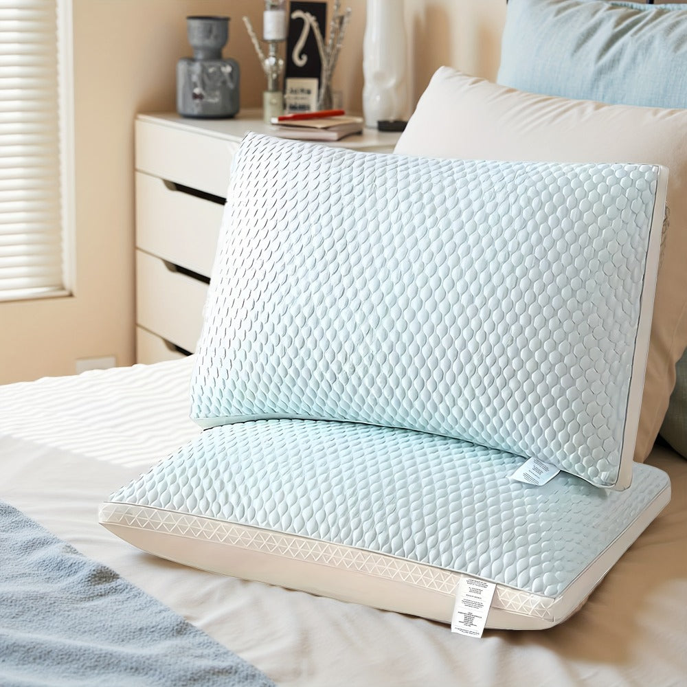 Cooling Bed Pillows 2-Pack ¨C Neck Support for Side, Back & Stomach Sleepers | Machine Washable | Soft Polyester Fill | Perfect for Bed, Sofa & Dorm