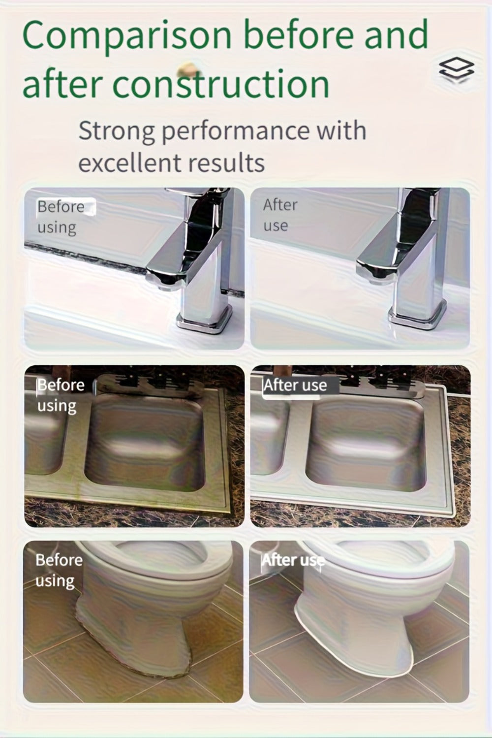 Waterproof Tile Grout Sealant 100g Gap Filler for Kitchen Bathroom Sink Floor Odor Free Easy Handling Strong Durability Caulking Adhesive Tile Refill Agent White