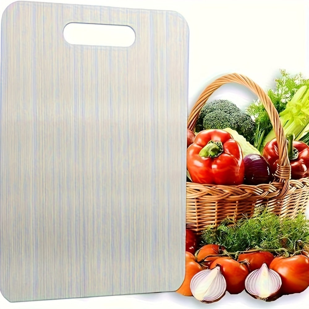 Stainless Steel Cutting Board Food Grade 304 Easy Clean, Space-Saving Flat Chopping Board for Kitchen Home Commercial Use, Rust-Resistant Hygienic Non-Porous Prep Board, 1 or 2-Pack