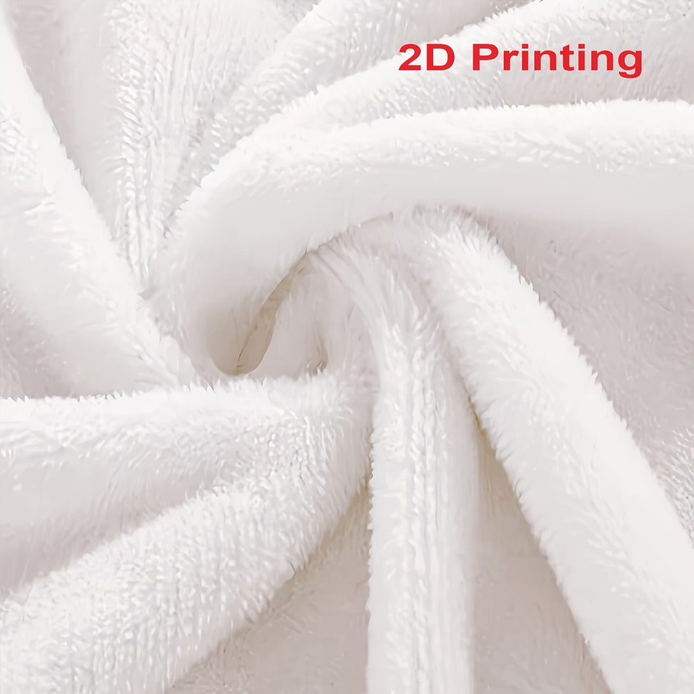 Heart Floral Print Flannel Blanket ¨C 250-300gsm Soft All-Season Throw for Home, Office & Travel, 6 Sizes, Mother's Day Gift