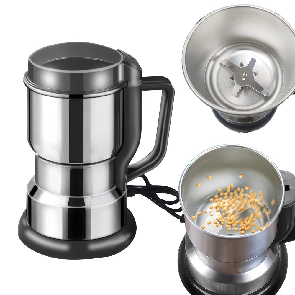 Electric Coffee Grinder 300W 25000RPM ¨C 8-Blade Stainless Steel Spice & Grain Mill for Coffee Beans, Nuts, Spices | Home, Cafe & Camping