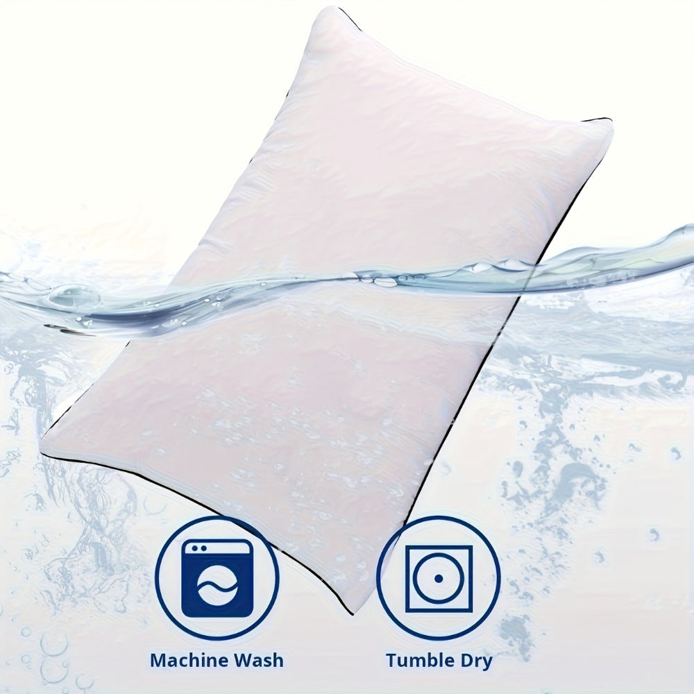 Hotel Quality Sleep Pillows Firm Support Cool-to-Touch Fiber Fill 2/4 Pack - Back Stomach Side Sleeper Pillow Set Soft Breathable Bed Pillows Standard Queen King Size