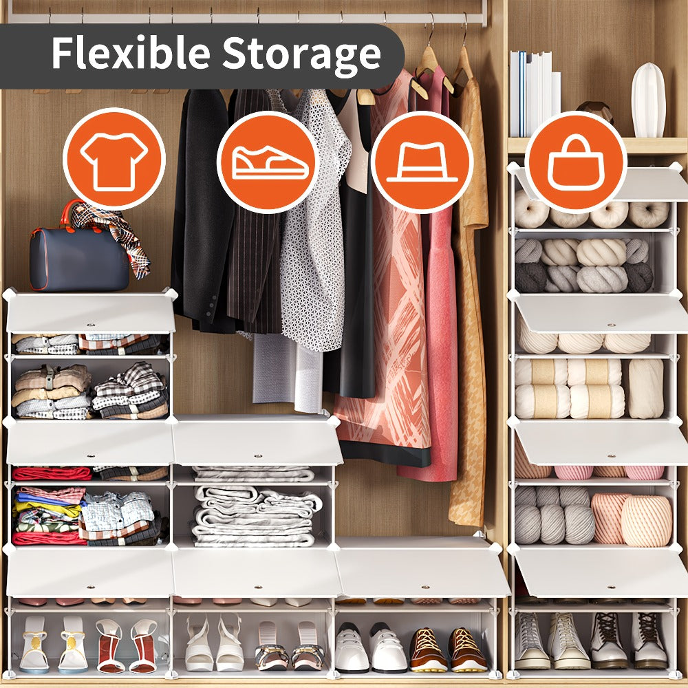 Shoe Rack Organizer Free Standing ¨C Shoe Storage Cabinet for Boots, Slippers & High Heels | 2¡Á6 / 3¡Á8 Tier Shoe Shelf for Closet, Bedroom, Entryway & Hallway | White, Translucent & Black Options
