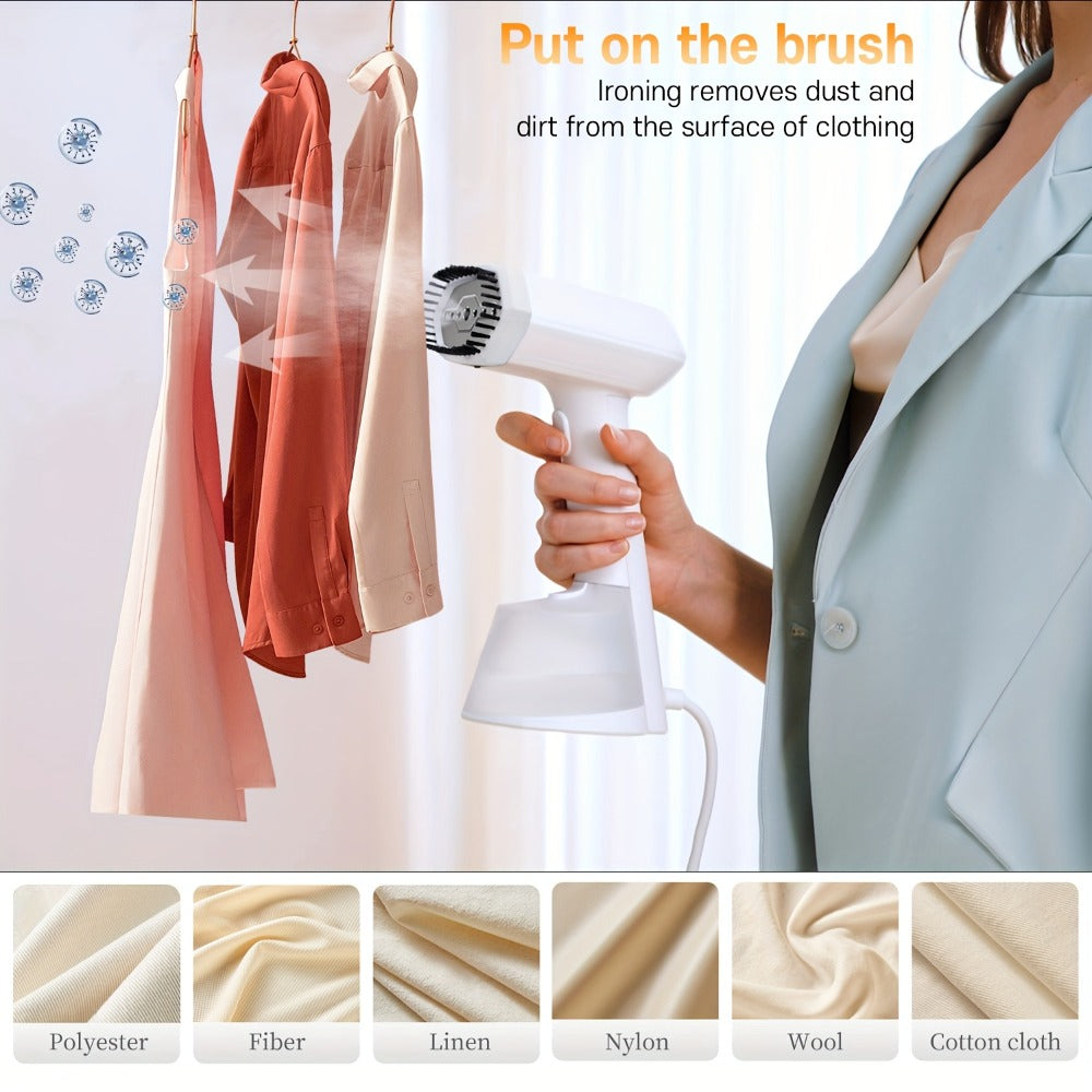 Handheld Garment Steamer for Clothes ¨C Portable Travel Steamer, 15s Fast Heat-Up, 9.47oz Large Water Tank, Wrinkle Remover for Home Office Travel