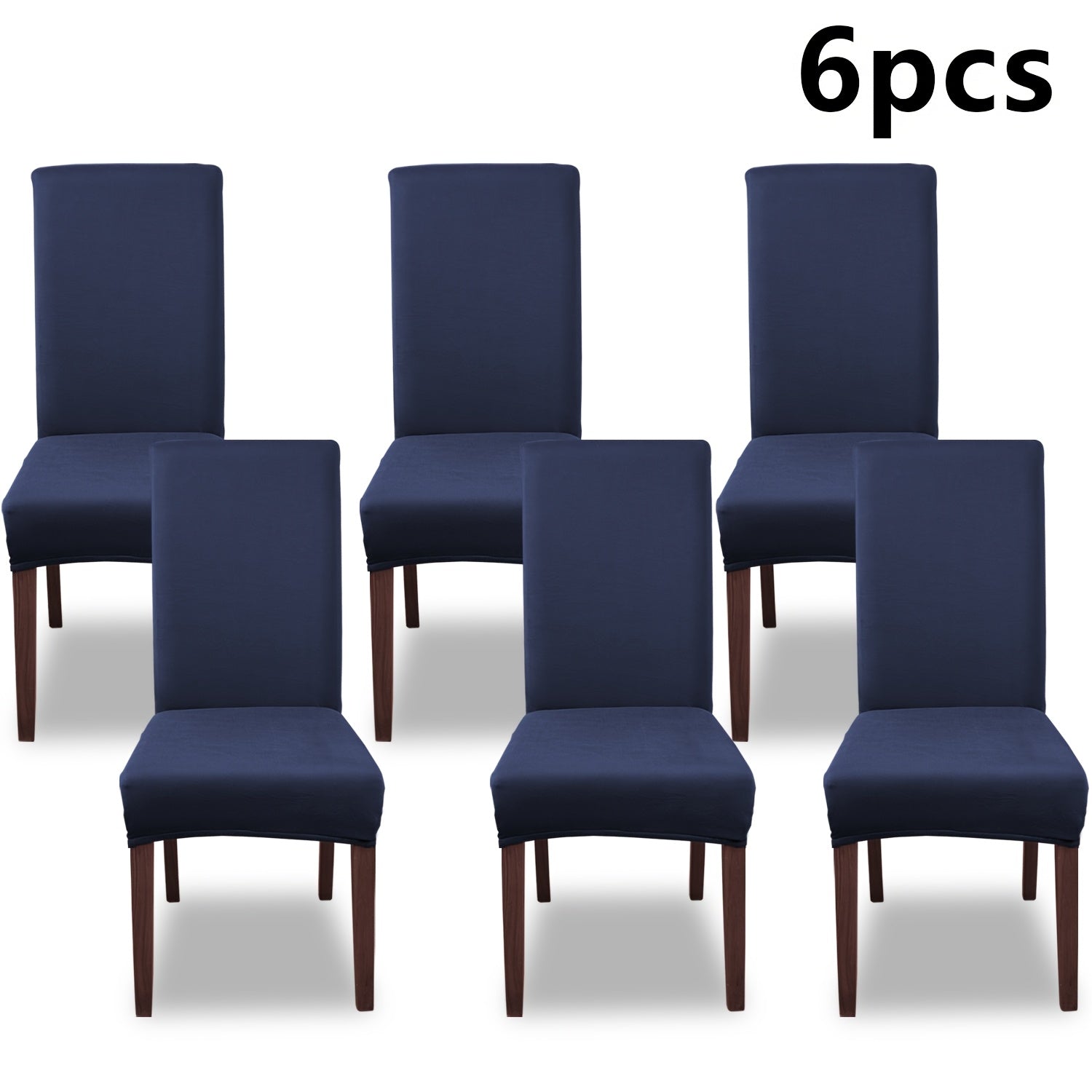Silky Fiber Elastic Dining Chair Covers Set | Stretch Milk Fiber Slipcover, All-in-One Furniture Protector for Kitchen Wedding Office Hotel Living Room, 4pcs or 6pcs, 8 Colors