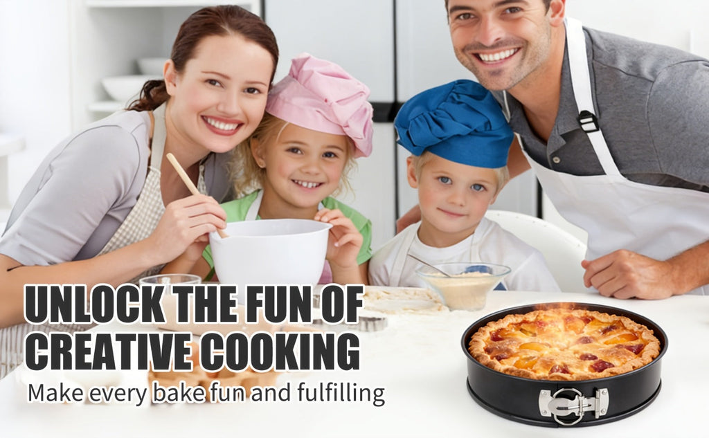 Springform Cake Pan Set, Nonstick Carbon Steel Cheesecake Pan with Removable Bottom & Locking Latch, Round Springform Pan for Cheesecake Pizza Quiche Mousse, 4-Inch Set or 4¡±/7¡±/9¡± 3-Piece Set