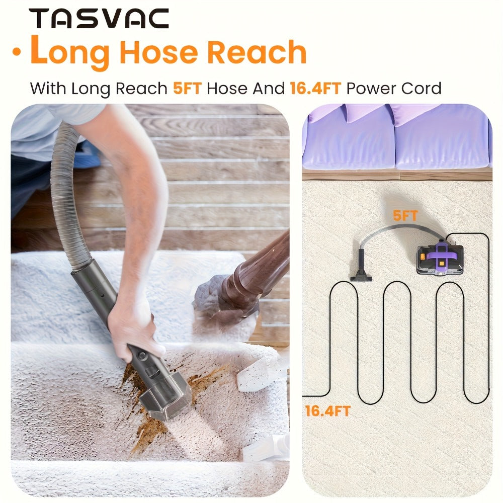 Portable Spot Cleaner for Carpet & Upholstery | Dual Brush Power Suction Stain Remover with Multifunctional Tools ¨C Deep Cleans Sofa, Car Seats, Stairs & Pet Stains