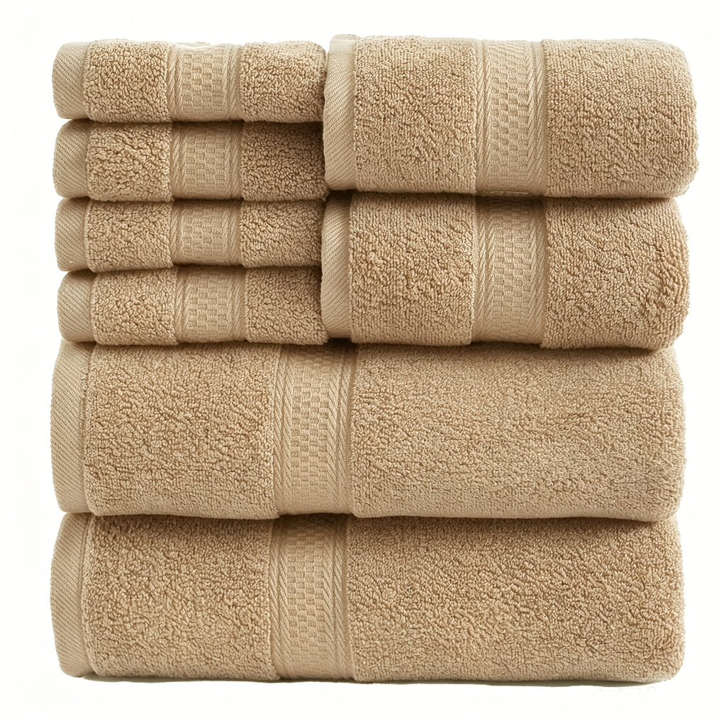 Luxury Soft Towel Set 8 or 16 Piece - Thickened Quick Dry Skin Friendly High Absorbency Bath Towels Hand Towels Washcloths | 13+ Colors | Home Hotel Travel Fitness Spa Gift Set