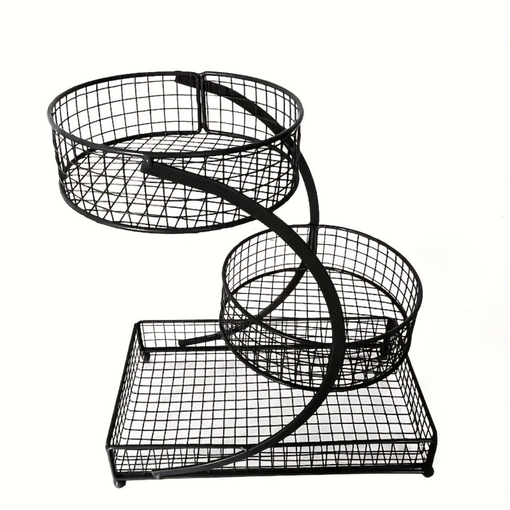 3-Tier Mesh Metal Bathroom Countertop Organizer - No-Installation Makeup Storage Rack, Tiered Vanity Shelf for Lipstick, Brushes & Skincare Bottles, Bronze Finish Space-Saving Cosmetic Organizer