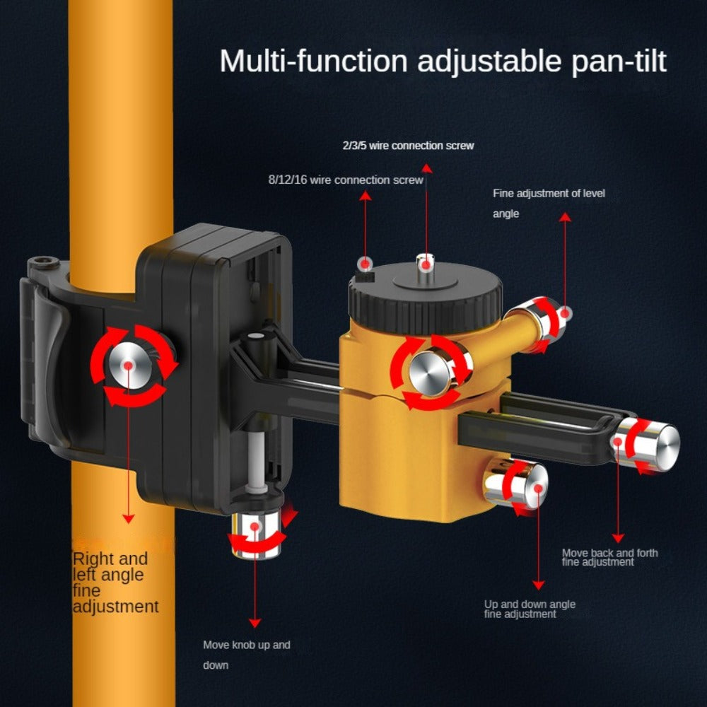 Laser Level Pole Telescopic Grade Rod 11FT/19FT Adjustable Support Staff with 1/4¡±-20 Mount & 5/8¡±-11 Adapter for Rotary Line Laser Leveling Alignment