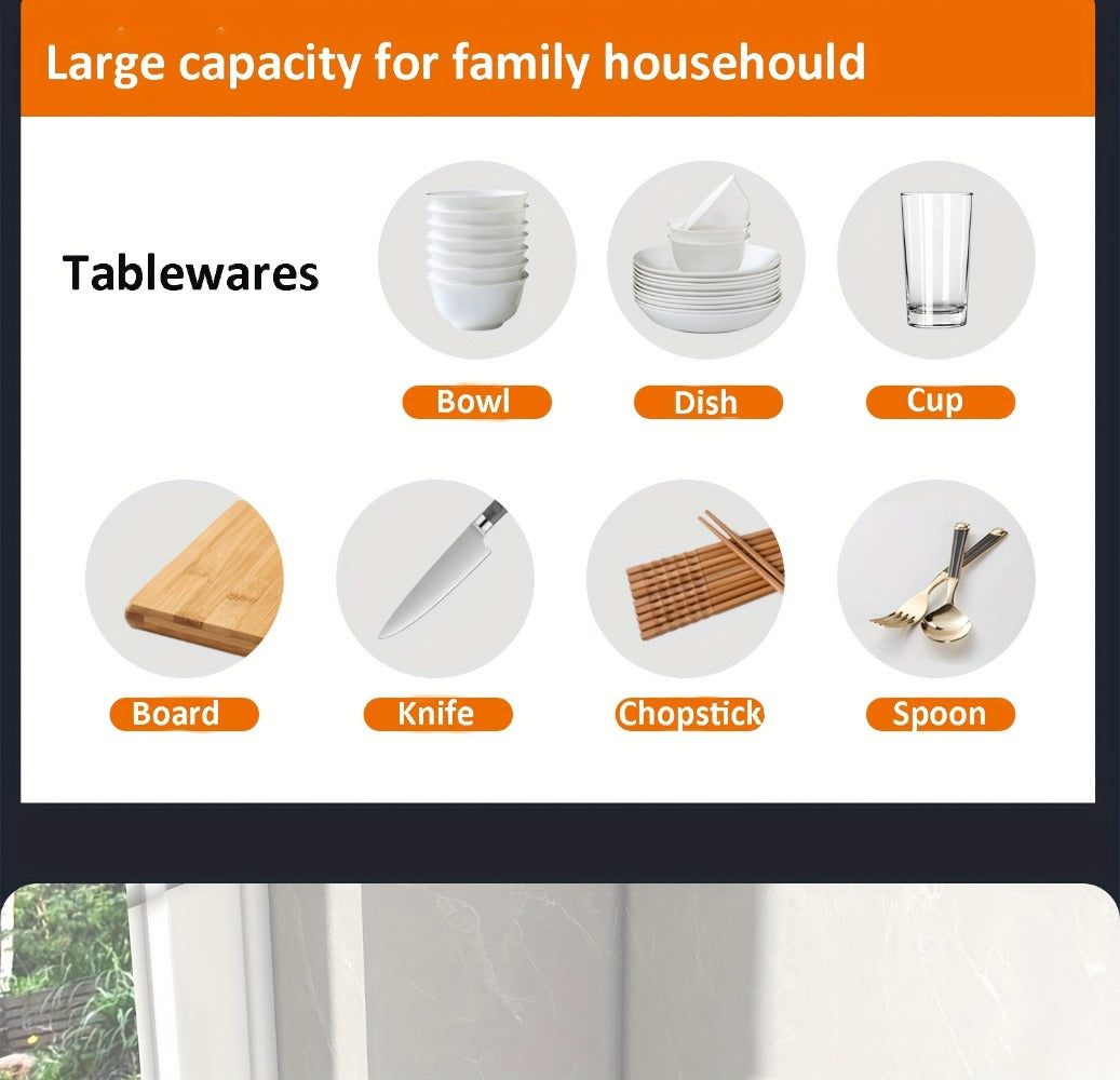 Stainless Steel 2-Tier Dish Rack with Auto Drainage | Rust-Resistant Kitchen Drying Rack for Dishes, Bowls, Cups & Utensils