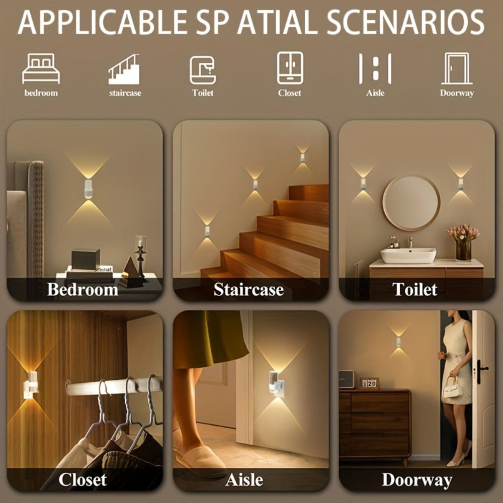 LED Night Light Plug In Wall 2 Pack ¨C 3000K Warm White Dimmable Night Lights with Auto Light Sensor for Hallway Bedroom Bathroom Stairway ¨C Modern Wall Plug Night Light