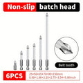 Magnetic Screwdriver Bits Set 6pcs, Phillips Cross Drill Bits with High-Strength Impact Resistance & Non-Slip Design, Electric Screwdriver Bit Kit 25 50 65 70 90 150mm for Power Drills & Hand Tools