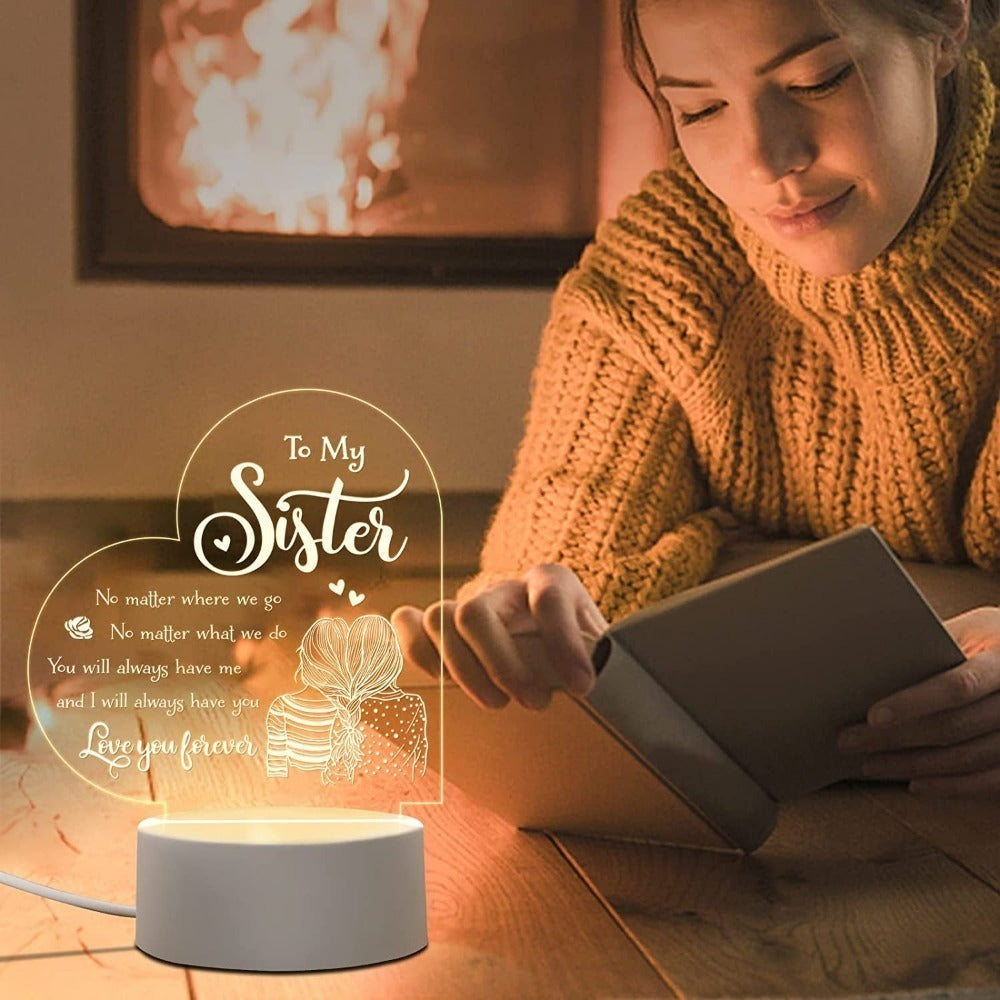 Space Floral Acrylic Night Light ¨C Enchanting Galaxy Flower LED Desk Lamp, Aesthetic Bedroom Decor, Cute Room Accent Light, Unique Gift for Sister, Girls, Teens, Birthday & Any Occasion