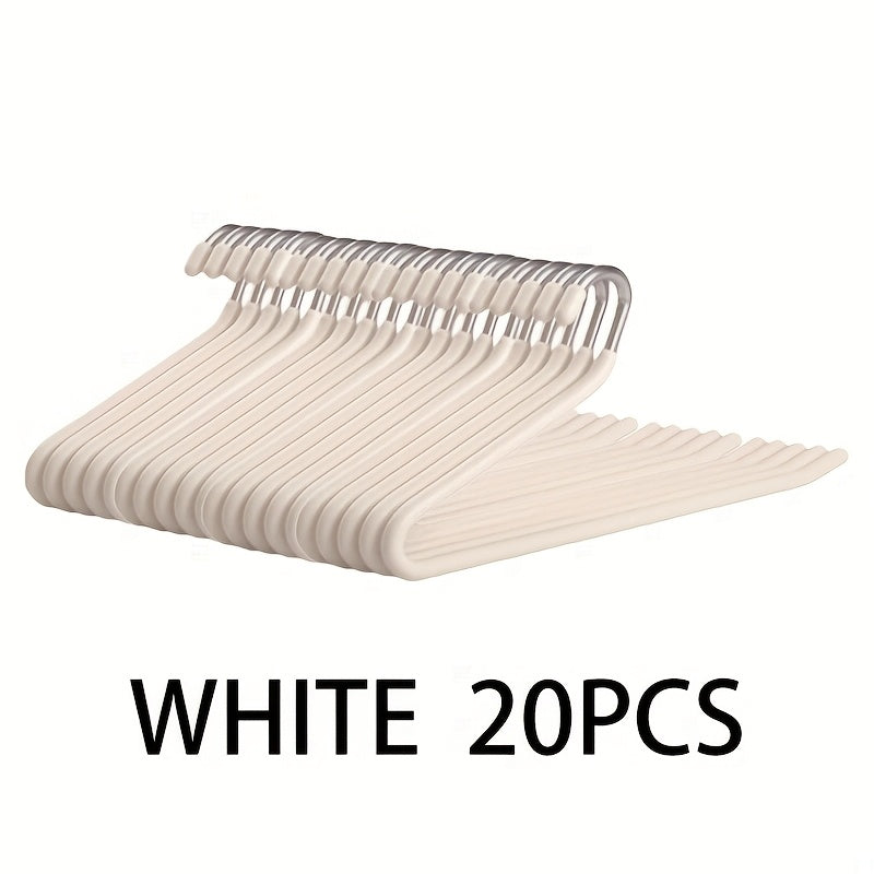 Pants Hangers Metal Open Leg Non-Slip - Heavy Duty Trouser Jeans Hanger for Wardrobe, Space Saving, Black or White, 10/20/30/50pcs