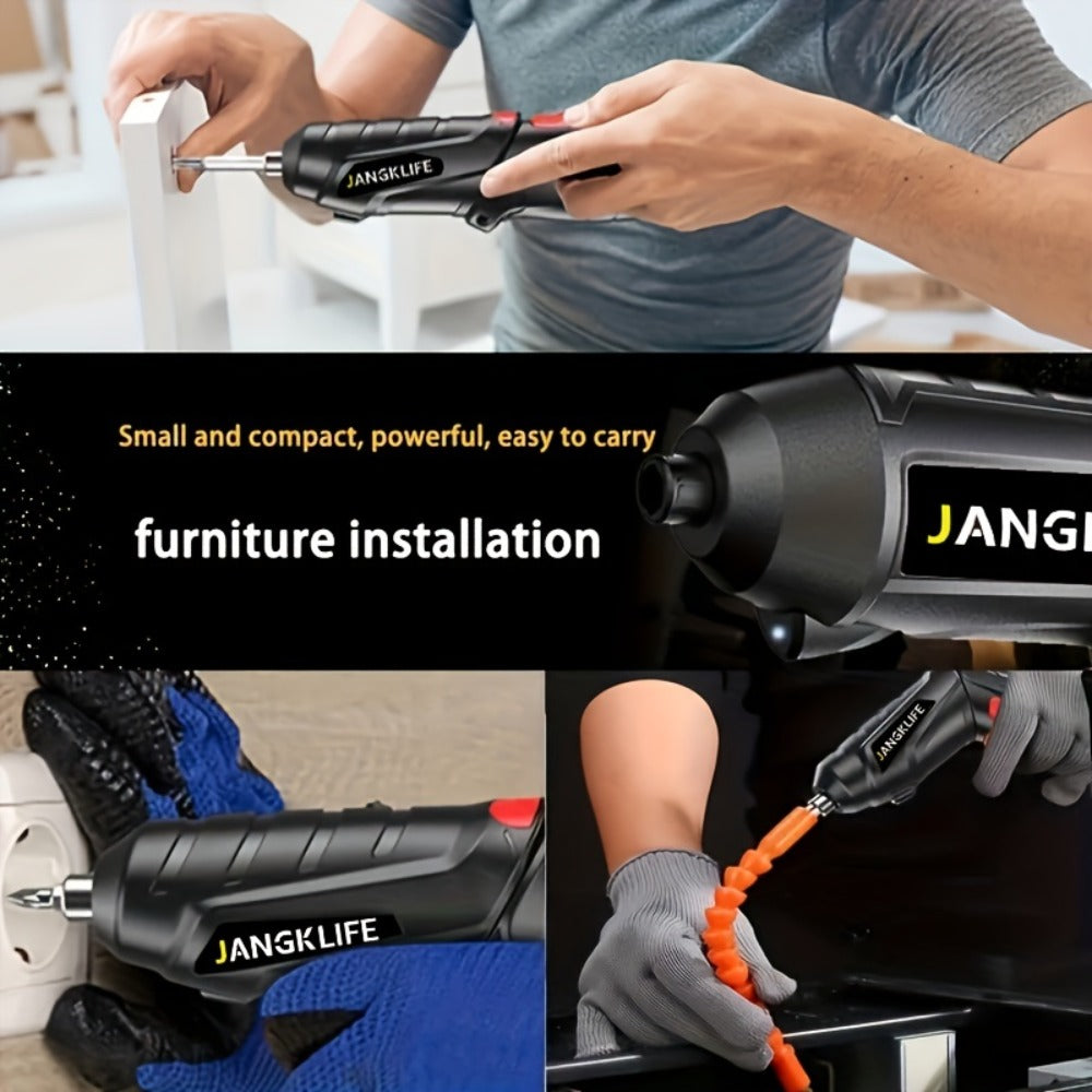 Electric Screwdriver Set 16pcs, 90¡ã Rotatable Foldable Cordless Screwdriver Kit with 1200mAh Rechargeable Battery & Bits
