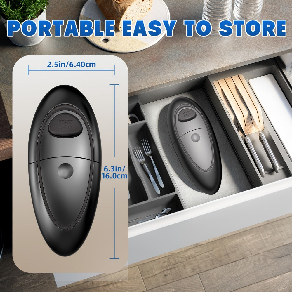 Electric Can Opener One-Touch Automatic ¨C Smooth Edge Battery Operated Handheld Opener for All Can Sizes, Best Kitchen Gadget for Seniors, Arthritis & Weak Hands, Great Gift Idea