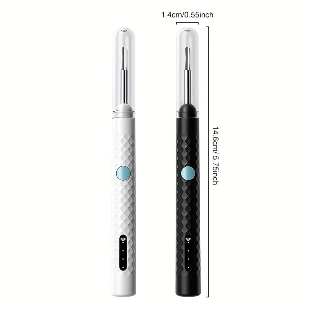 Ear Cleaning Camera Kit 1080P HD Rechargeable Lithium Battery ¨C 6 Ear Spoons, Ear Tweezers, Visual Ear Wax Removal Tool Compatible with All Smartphones for Adults Safe Home Ear Care