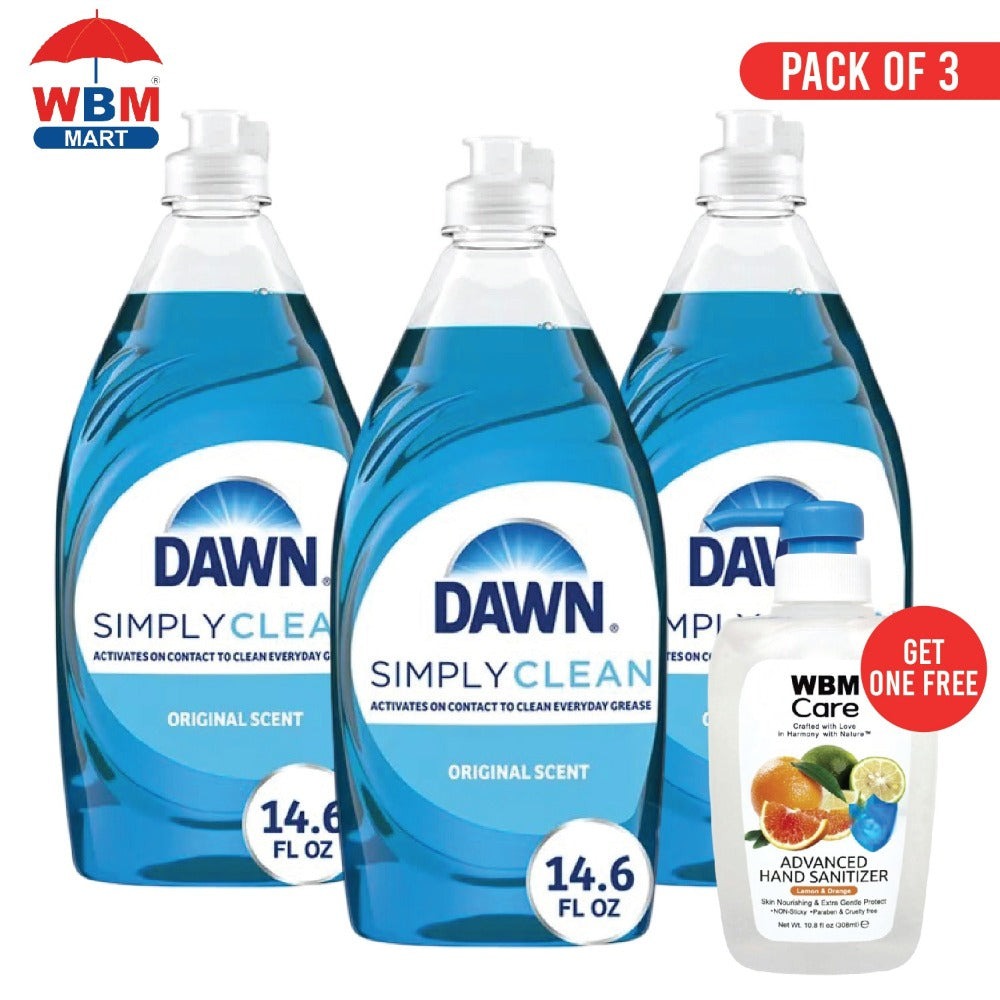 Dawn Ultra Dish Soap Liquid Dishwashing Detergent 14.6oz ¨C Original Scent, Concentrated Grease-Cutting Formula, Gentle on Hands, Ideal for Plates, Pots, Pans & Glassware ¨C Single, Value Pack & 3-Pack