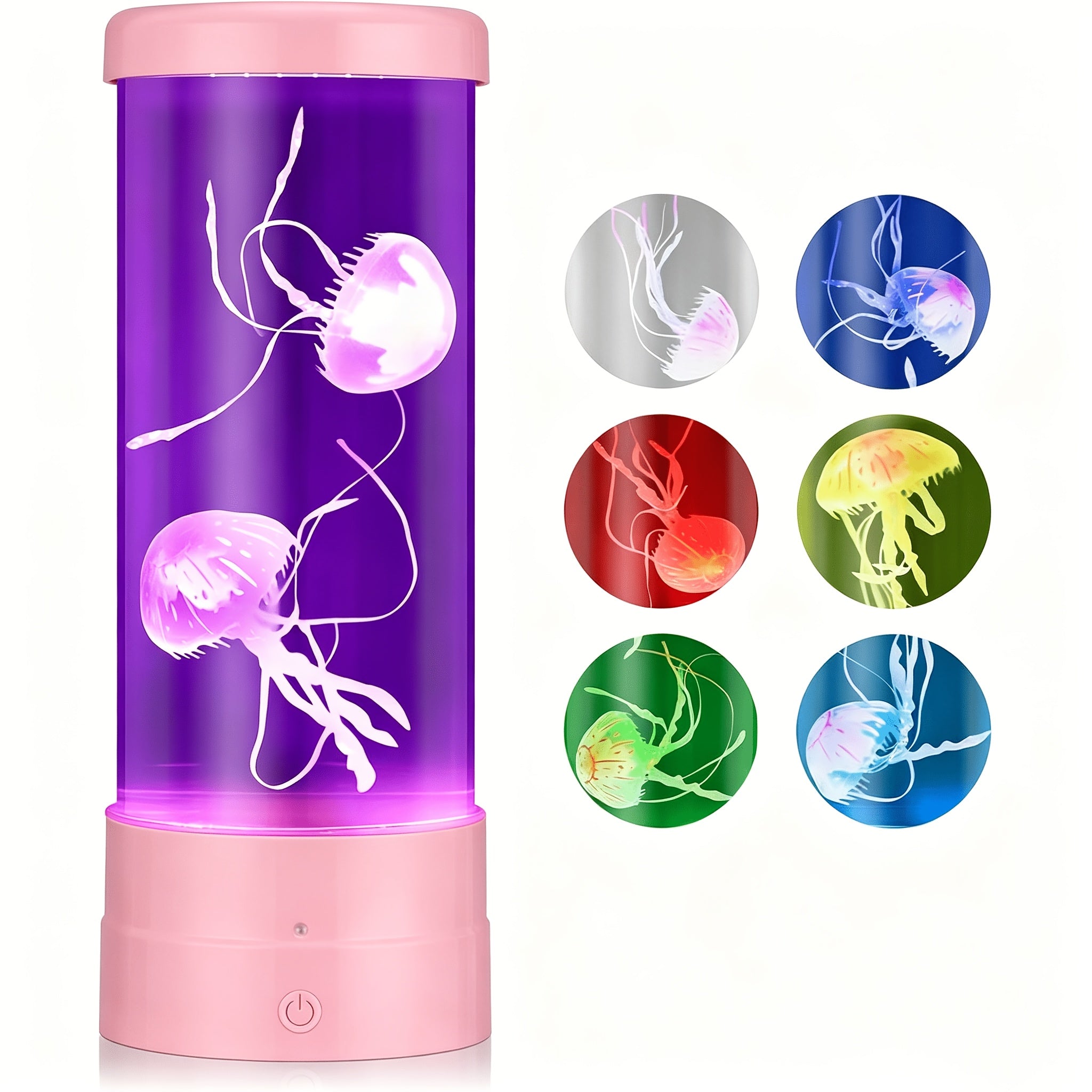 Jellyfish Lamp LED Floating 7 Color Mood Light | Electric Fantasy Jellyfish Tank Table Lamp for Home & Office Decor ¨C Ambient Night Light Gift for Men, Women & Mother's Day