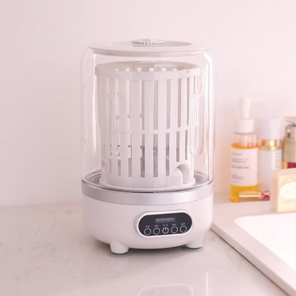 Portable Mini Washing Machine Wash & Dry All-in-One, Blue Light Sterilization, Flexible Drainage, Compact Travel Laundry Washer for Dorm Apartment Camping RV