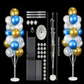 Balloon Stand Kit 63-Inch with Base | 19-Balloon Arch Holder for Birthday, Wedding, Graduation & Christmas Party Centerpiece - Sturdy PP Pole, Table & Floor Use, Easy Assembly, Durable Reusable 2pcs