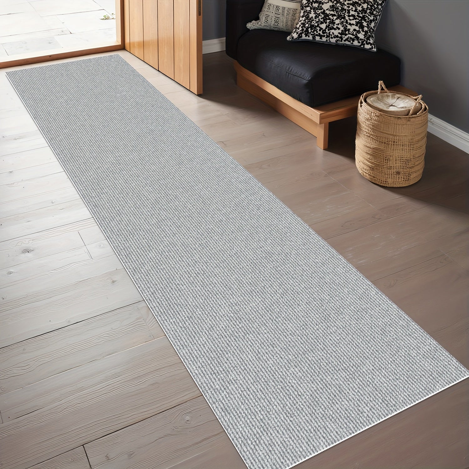 Non-Slip Runner Rug for Hallway Kitchen Stairs - Thick 4mm Long Roll Rug 23.22¡± Wide, Machine Washable, Multiple Sizes & Colors