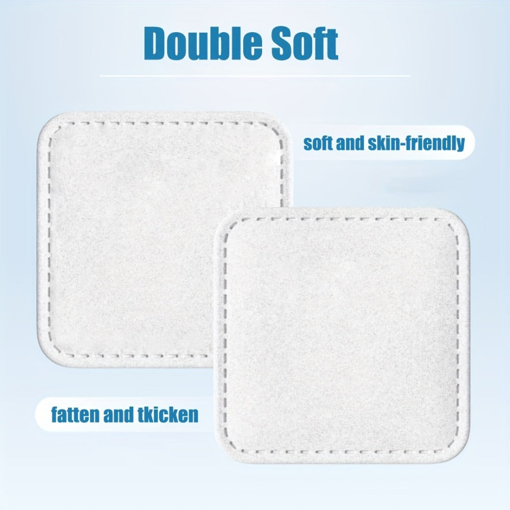 Makeup Remover Pads Disposable 100/200pcs ¨C 3-Layer Thickened Cotton Squares for Face Cleansing, Skincare & Nail Polish Removal, Soft Touch No Friction, 2.76x2.36 inch, Individually Boxed