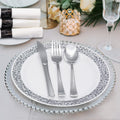 Disposable Plastic Cutlery Set 60pcs Gold & Silver | Party Silverware with 20 Forks 20 Spoons 20 Knives BPA-Free Food Grade for Wedding Birthday Holiday Dinner Elegant Metallic Finish