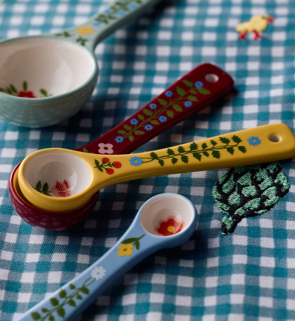 Porcelain Measuring Spoons - Home Sweet Home