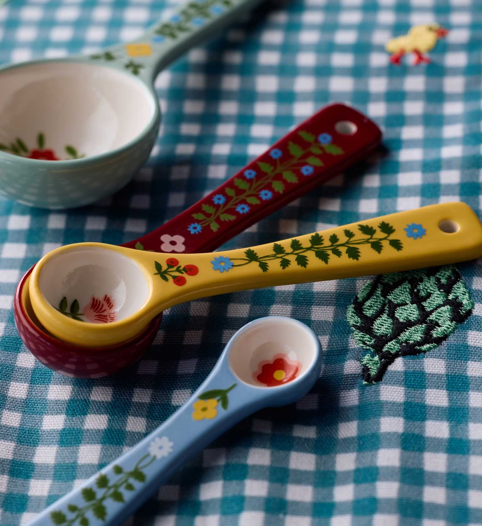 Porcelain Measuring Spoons - Home Sweet Home