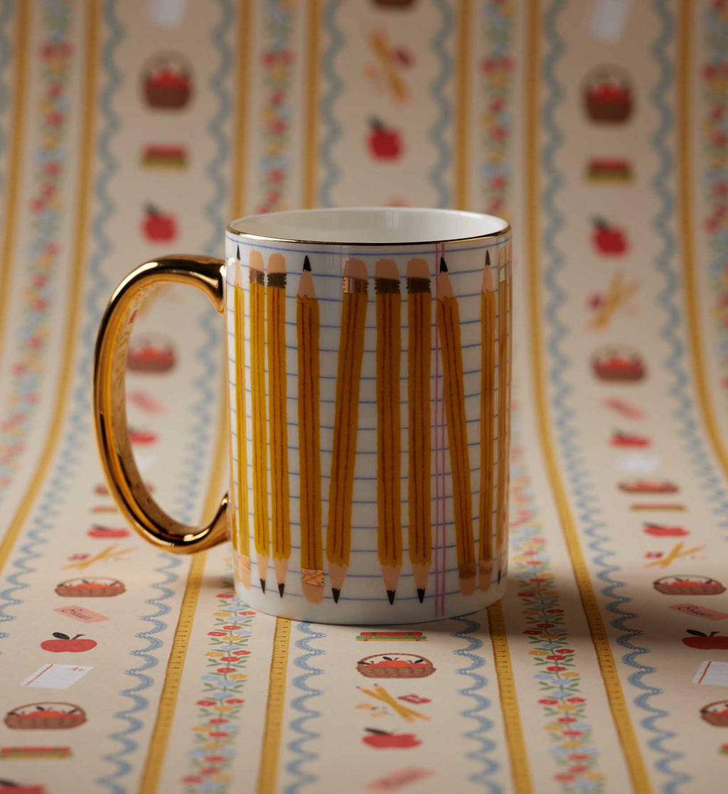 Porcelain Mug - Pencils