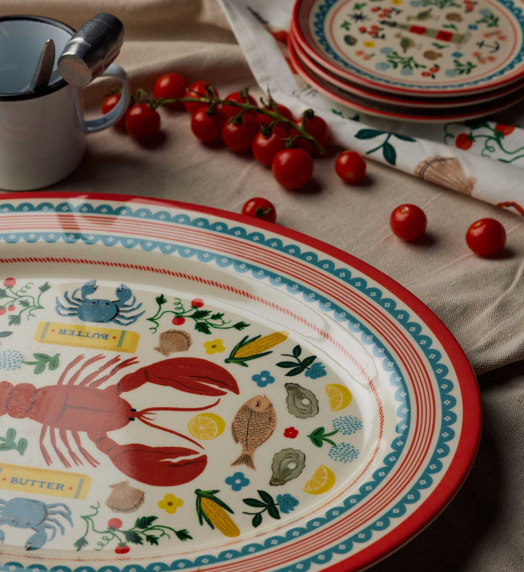 Melamine Serving Platter - Seaside