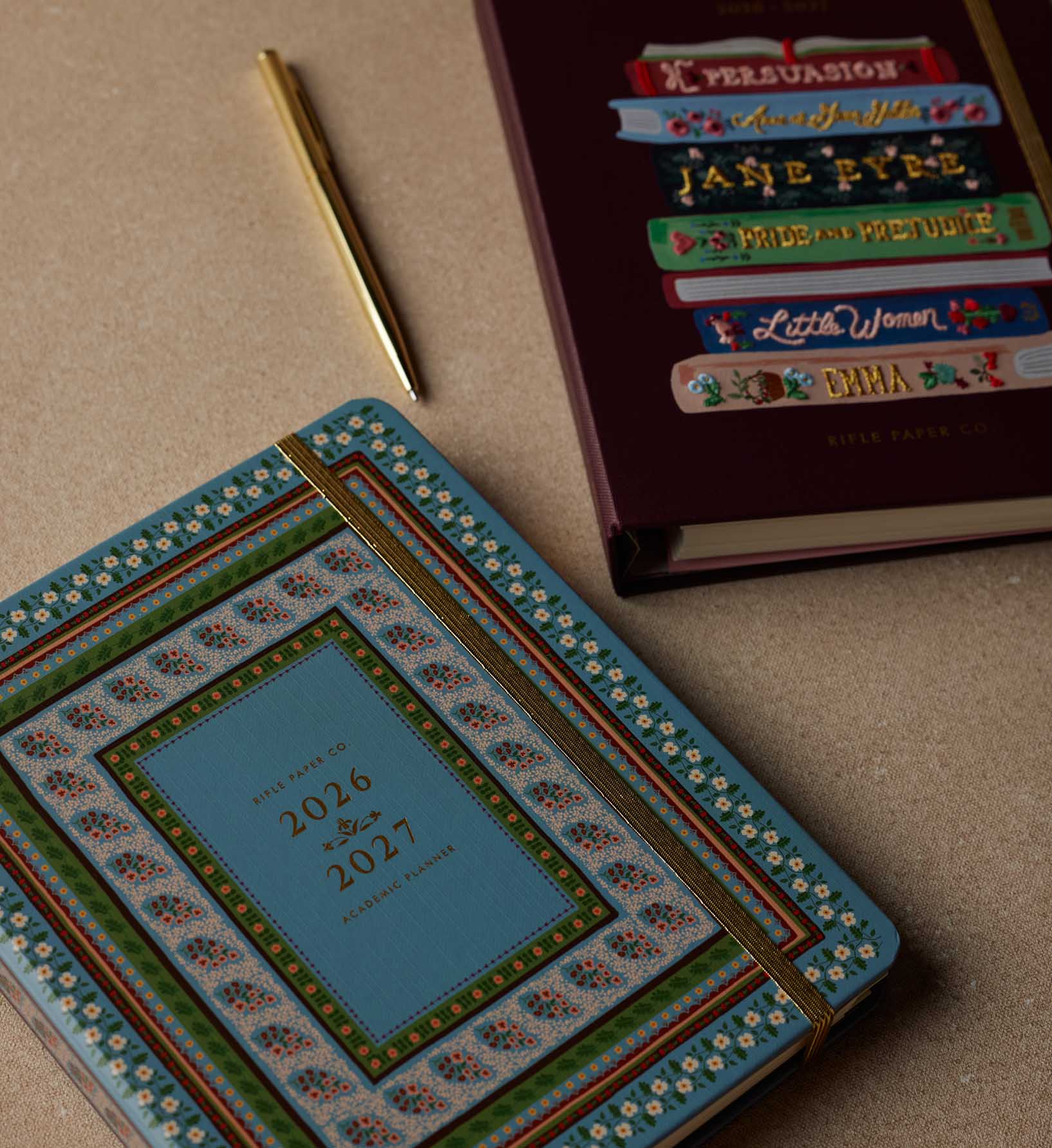 2026-2027 17-Month Academic Covered Spiral Planner - Paisley