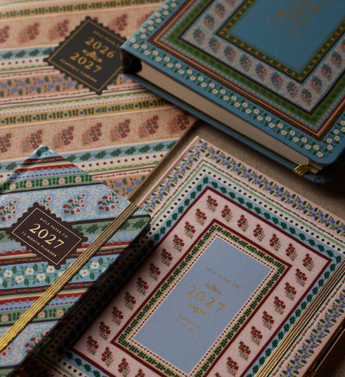 2027 12-Month Hardcover Pocket Planner - Paisley