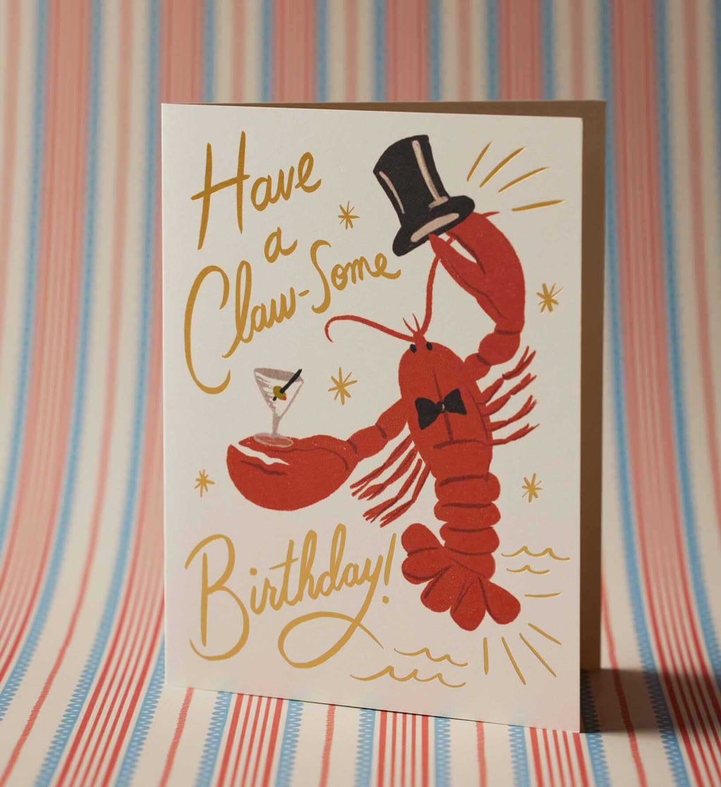 Claw-some Birthday Card - Single Card