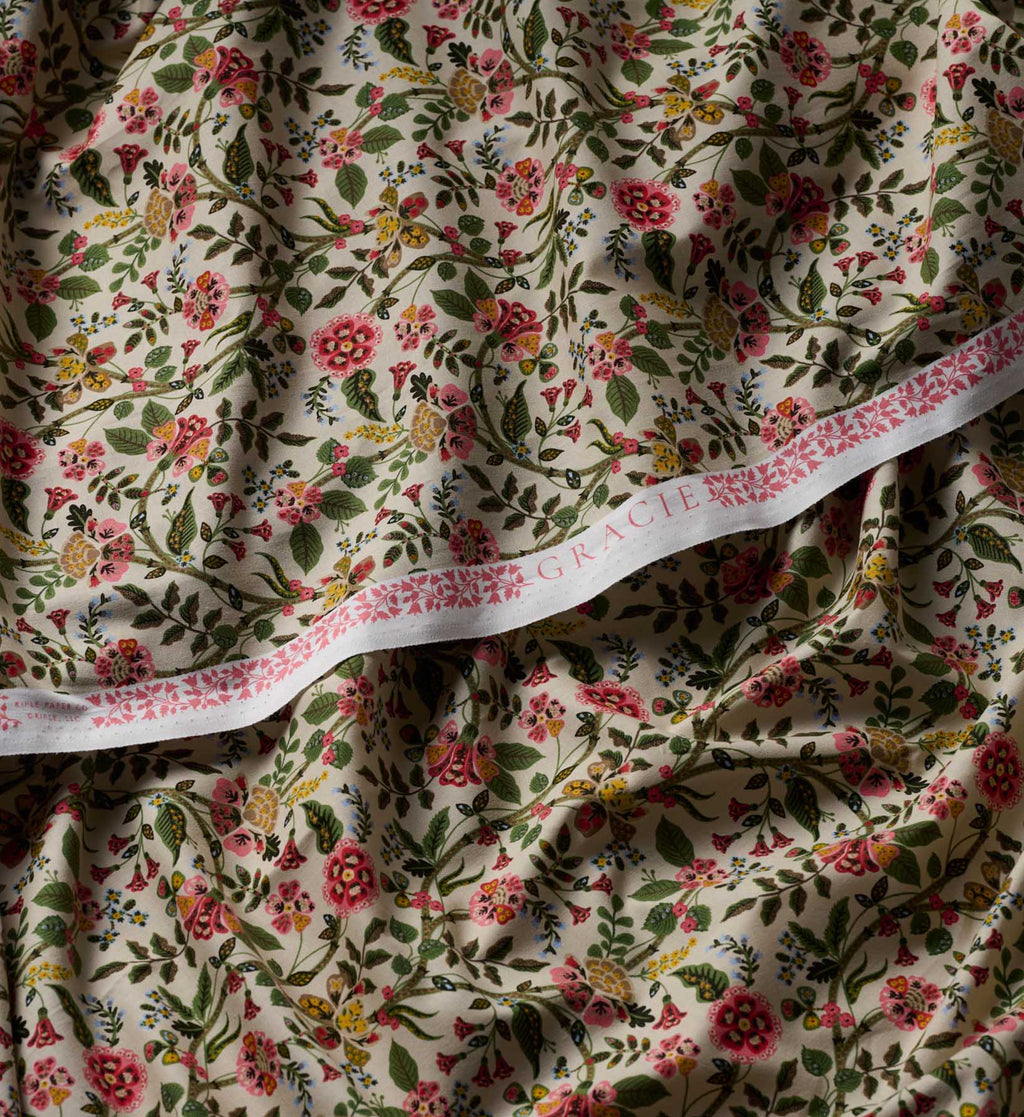 Gracie Cotton Fabric - Linen