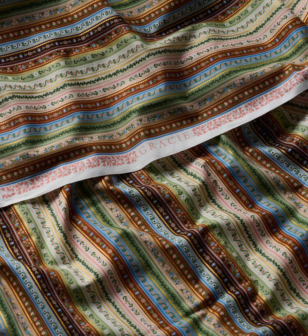 Gemma Cotton Metallic Fabric - Multi II