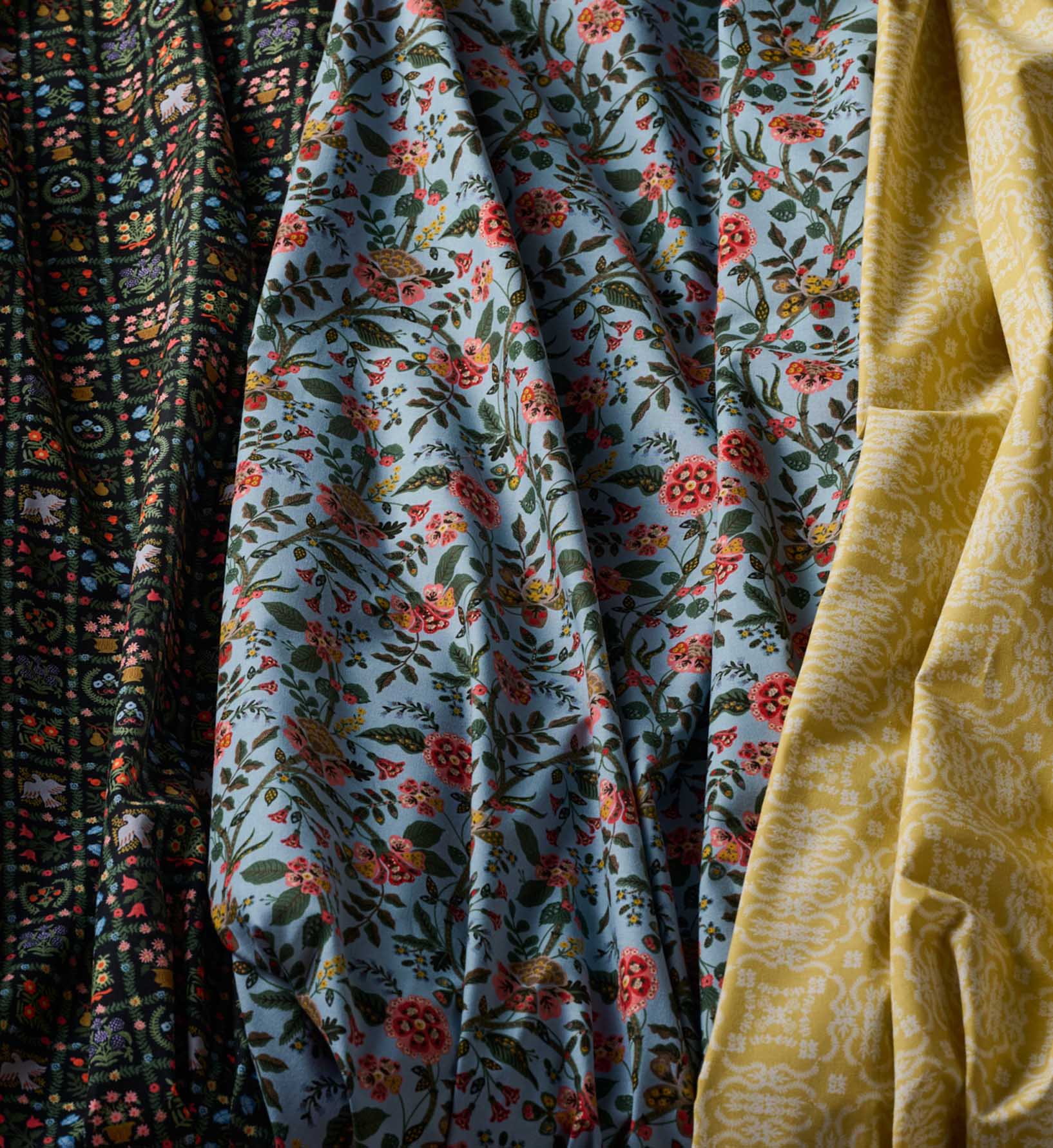 Gracie Cotton Fabric - Slate